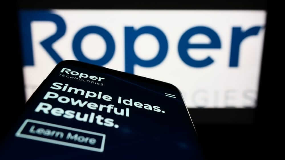 Roper Technologies Inc logo and website-by T_Schneider via Shutterstock